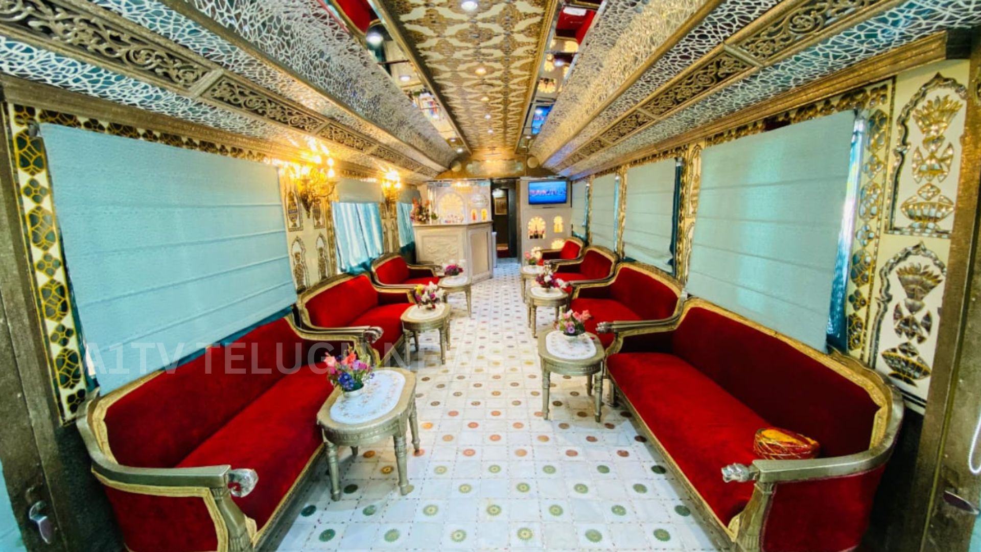 palace on wheels luxury train traveling through rajasthan desert