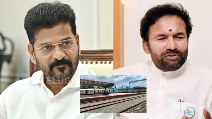 Kishan Reddy and Revanth Reddy discussing railway station development projects in Hyderabad