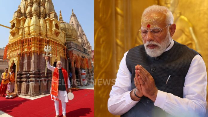 Narendra Modi addressing public and participating in a roadshow during election campaign