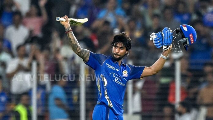 tilak varma scoring century for mumbai indians in ipl 2026 match