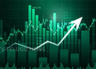 Stock Market Today | ఇరాన్-అమెరికా విరమణ వార్తలతో మార్కెట్లో రికార్డు లాభాలు stock market graph showing sensex and nifty rise