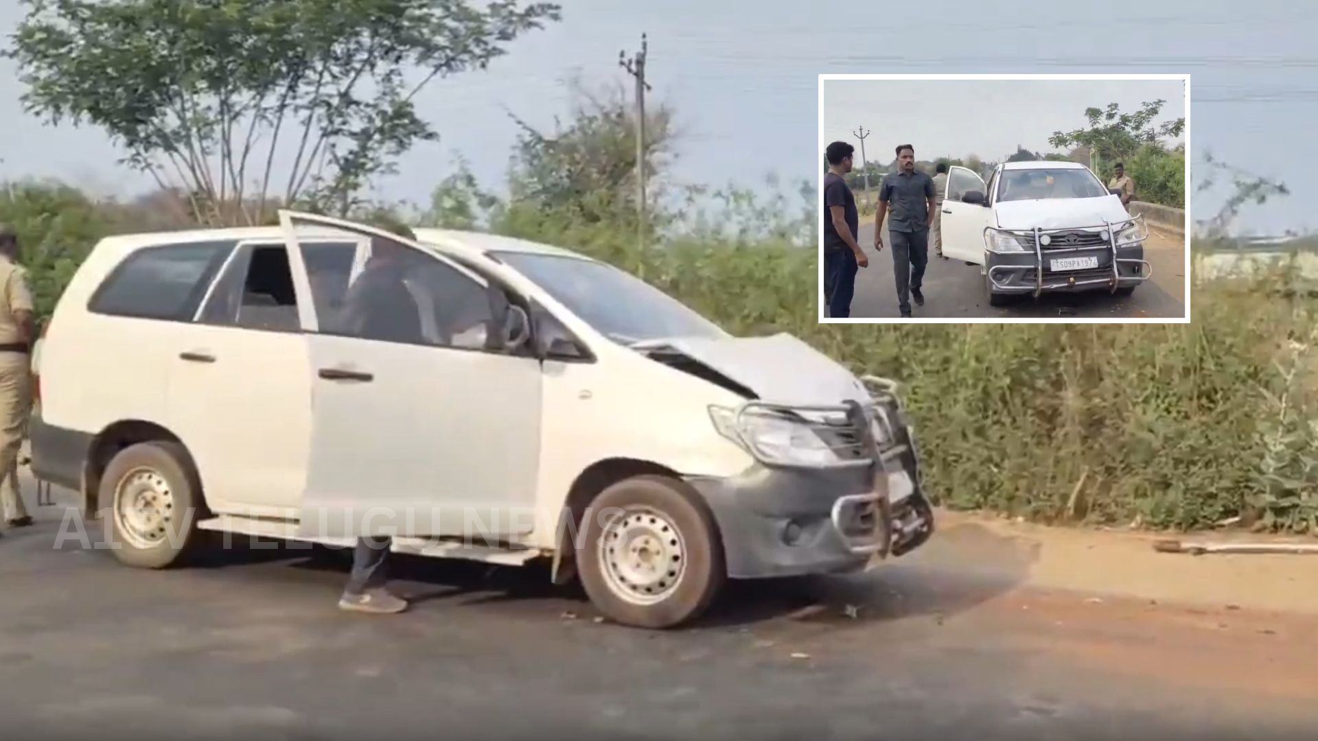 DGP Convoy Trial Run | డీజీపీ కాన్వాయ్ ట్రయల్ రన్…తప్పిన పెను ప్రమాదం dgp shivadhar reddy convoy minor accident near mulugu