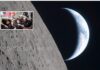 artemis-2 astronauts capturing earth from moon orbit