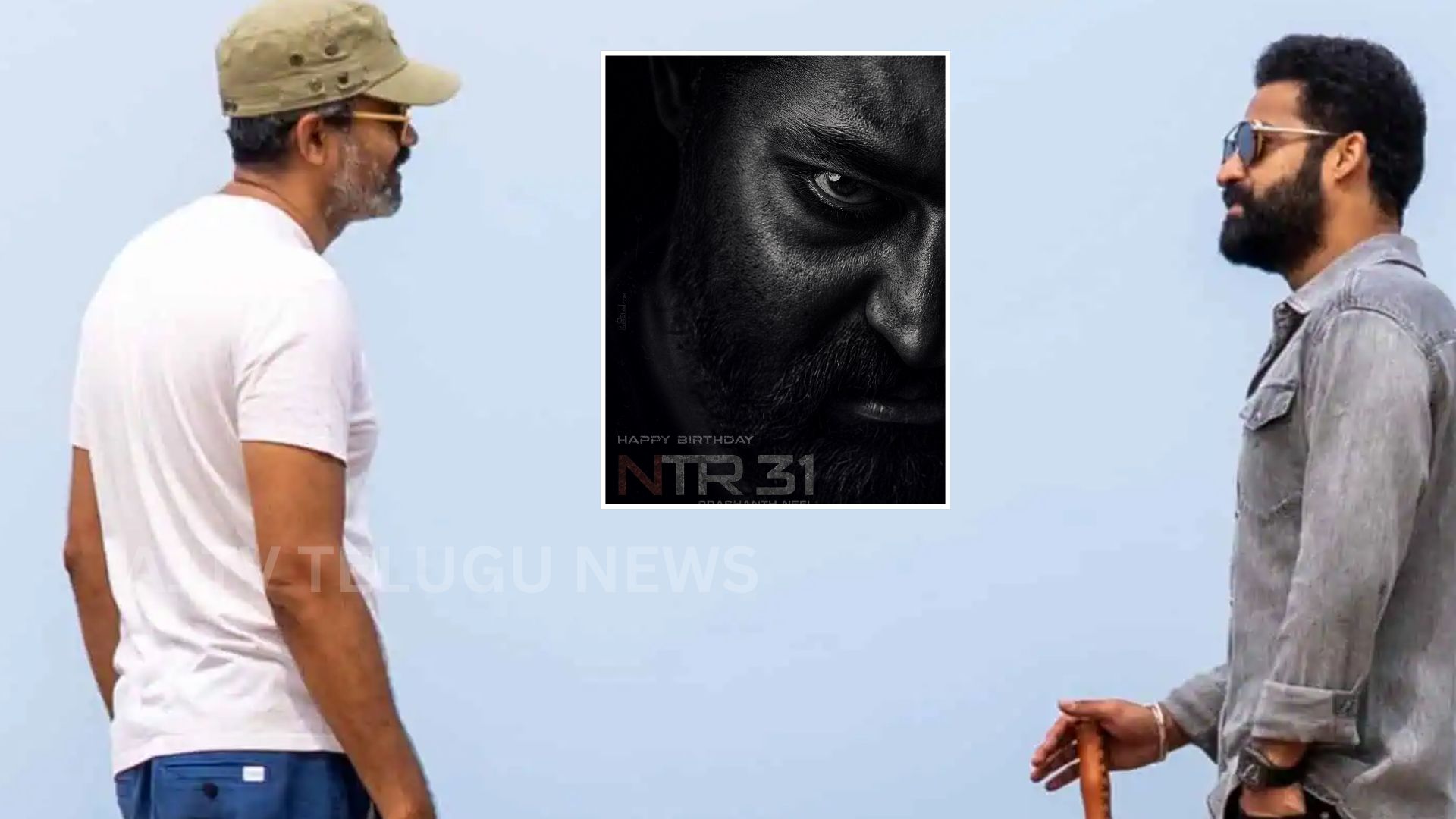 ntr and prashanth neel on the sets of ntr neel movie, official clarification released