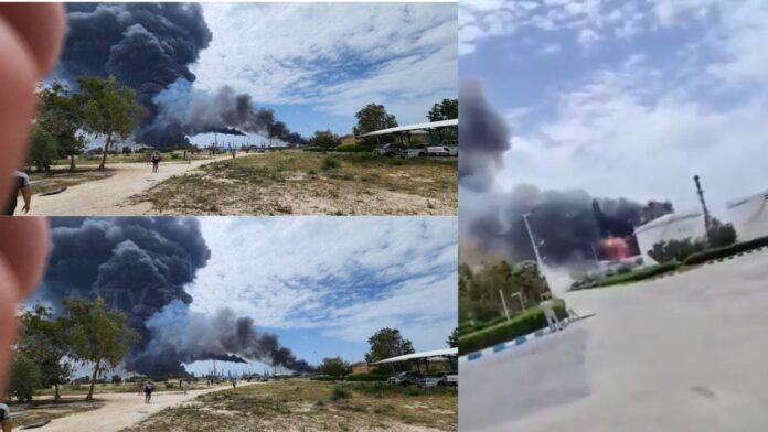 concept image showing iran related attacks and rising tensions in kuwait and uae during ceasefire talks