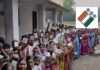 Voters casting their ballots in Kerala, Assam, and Puducherry during state elections