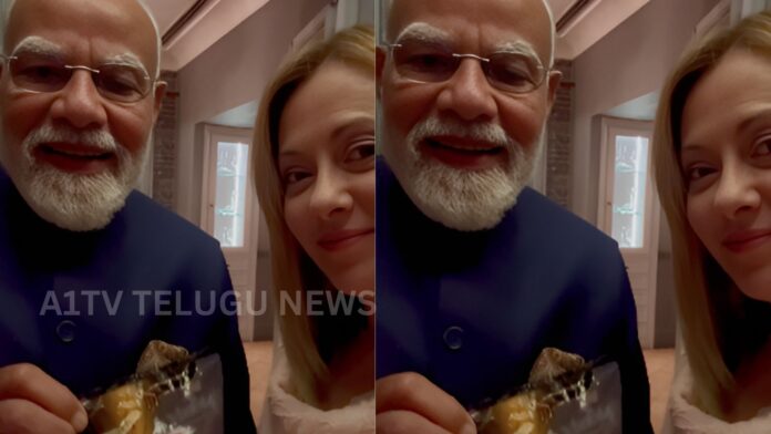 PM Modi meeting Italian PM Giorgia Meloni and gifting Melody chocolate during Rome visit