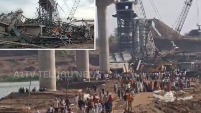 Collapsed under-construction bridge in Hamirpur district of Uttar Pradesh