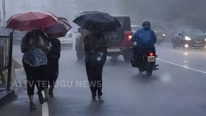 Light rainfall in Hyderabad streets bringing relief from heat as weather alert issued in Telangana