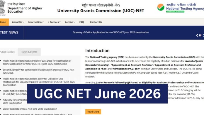 UGC NET June 2026 application deadline extended for students by NTA