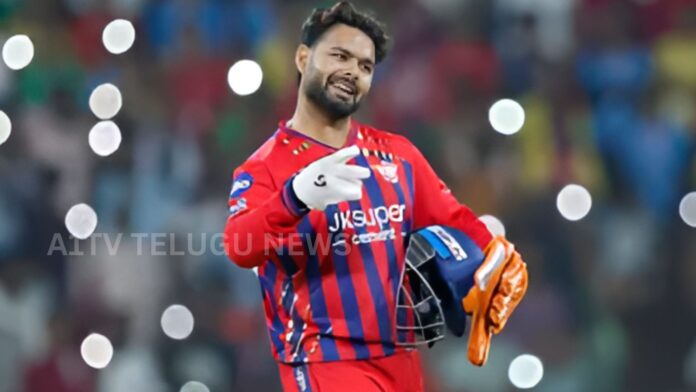 Rishabh Pant in Lucknow Super Giants jersey during IPL match after stepping down as captain