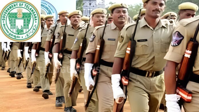 Telangana police personnel during a parade as government plans major recruitment drive