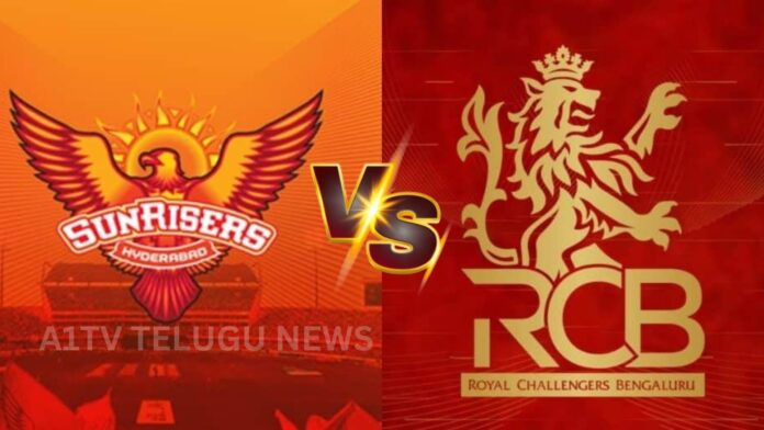 SRH and RCB players during an IPL match at Uppal Stadium Hyderabad