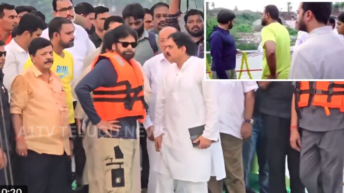 Deputy CM Pawan Kalyan reviewing Godavari Pushkaralu 2027 preparation works in Rajahmundry