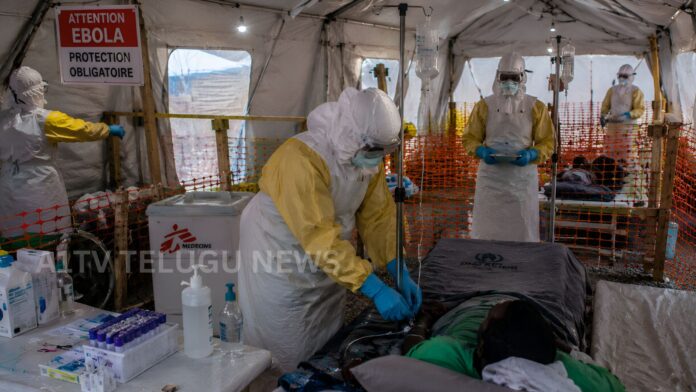 Health workers responding to the Ebola outbreak caused by the Bundibugyo variant in Congo