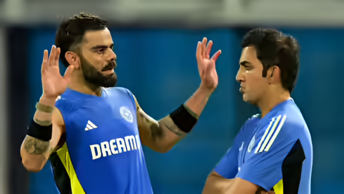 Virat Kohli speaking during a podcast discussing team management and selection issues