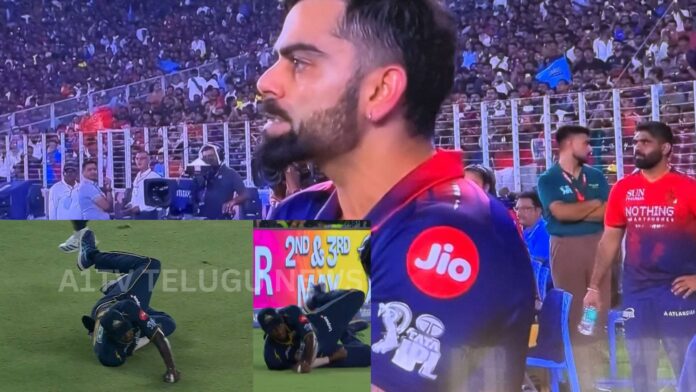 Jason Holder taking a boundary catch during RCB vs GT match with controversy over ground contact