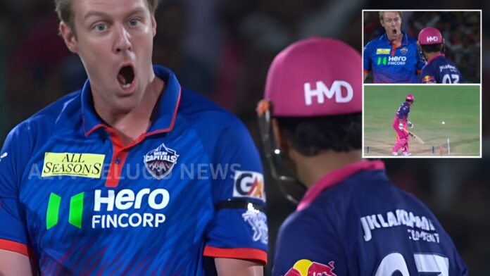 Kyle Jamieson receives a demerit point in IPL