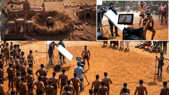 Ram Charan powerful look from Peddi promo featuring action and wrestling sequence