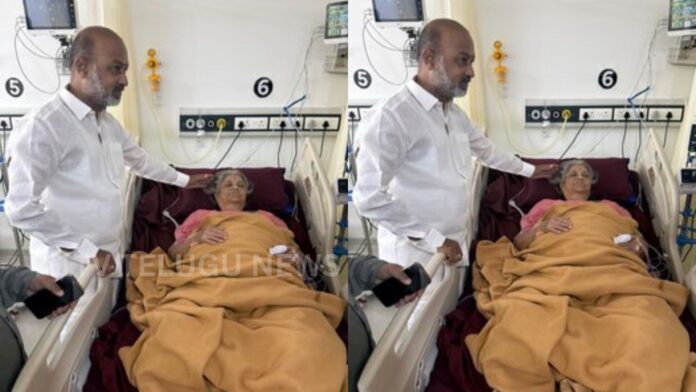 Bandi Sanjay visits his mother undergoing treatment at Medicover Hospital in Hyderabad