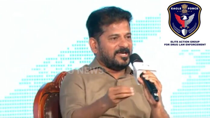 telangana cm revanth reddy speaking about strict action against drugs and eagle force operation