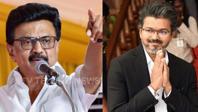 mk stalin comments on vijay led tvk government in tamil nadu