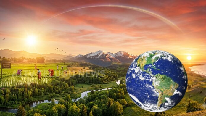 june solstice 2026 longest day in northern hemisphere sun and earth axial tilt illustration