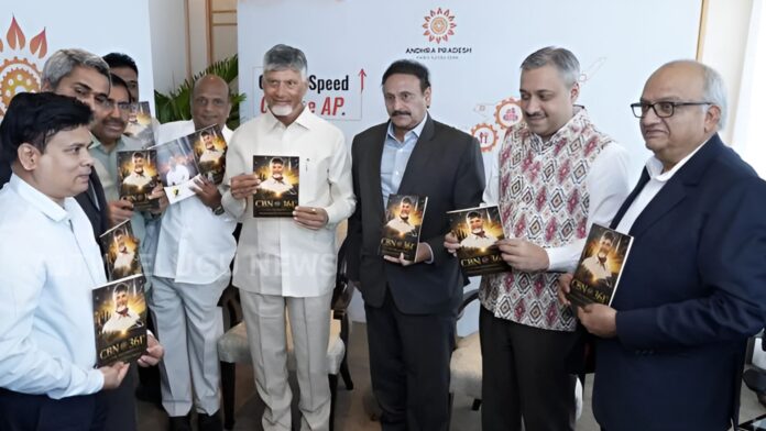 cm chandrababu naidu launching cbn 361 degrees book in singapore event