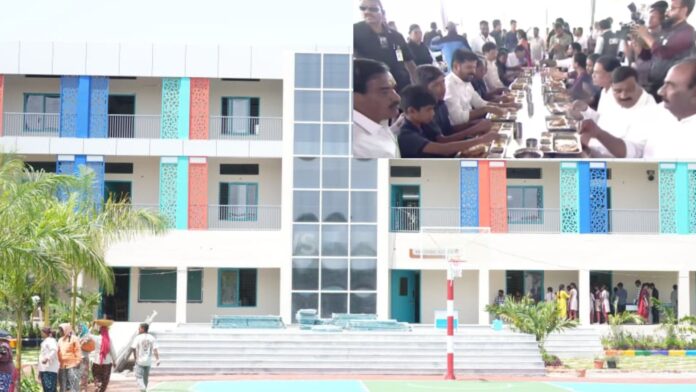 chief minister revanth reddy inaugurates first telangana public school in arutla