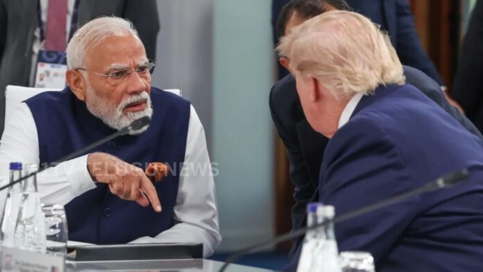 narendra modi and donald trump meeting during g7 summit in france