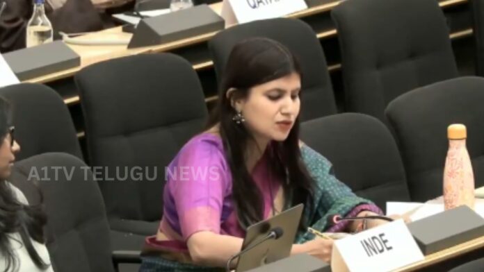 indian diplomat anupama singh speaks at unhrc session against pakistan in geneva