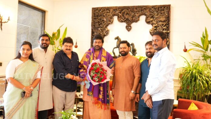 bjp telangana chief n ramchander rao meets megastar chiranjeevi in hyderabad