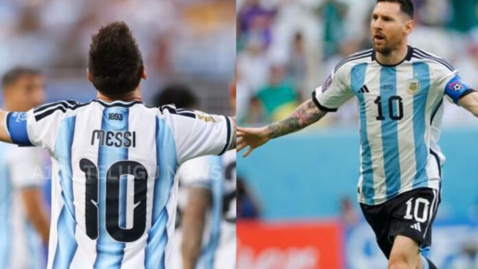 lionel messi scores twice for argentina in fifa world cup match