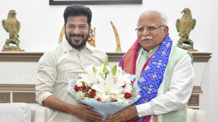 revanth reddy meets union ministers to discuss hyderabad metro phase 2 funding