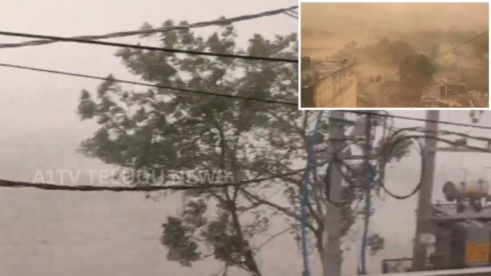 massive dust storm covers delhi causing low visibility and weather disruption