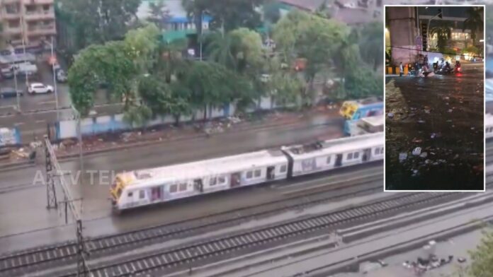 heavy rainfall floods roads and low-lying areas in mumbai