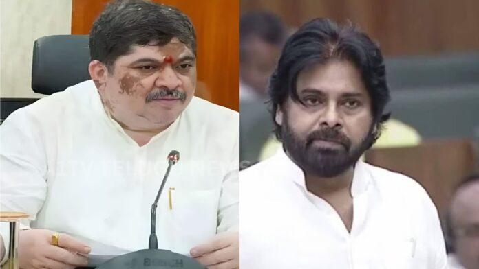 Telangana Minister Ponnam Prabhakar speaking at media conference criticizing Pawan Kalyan