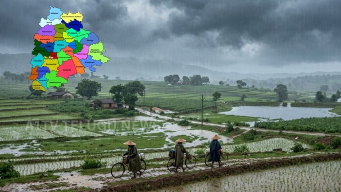 heavy rain forecast for telangana due to bay of bengal low pressure system