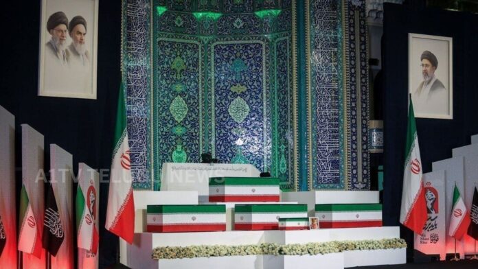 iran khamenei funeral procession tehran global leaders attendance