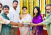 aryan rajesh attends pooja ceremony of evv cinemas new movie launch