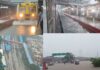 heavy rains disrupt traffic and local train services in mumbai