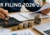 itr filing rules income tax department guidelines for ay 2026-27 india