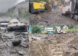 cloudburst in jammu kashmir causes landslide and road blockage in kishtwar hydro project area