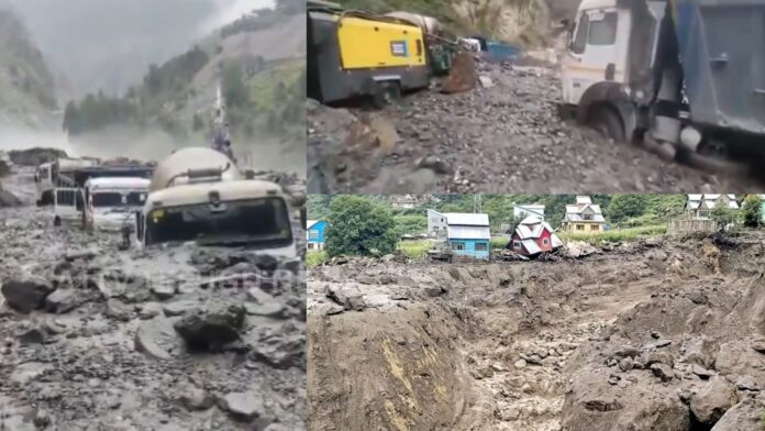 cloudburst in jammu kashmir causes landslide and road blockage in kishtwar hydro project area