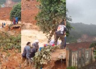 landslide at tunnel construction site in wayanad kerala trapping workers