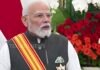 prime minister narendra modi addresses indonesian parliament in jakarta