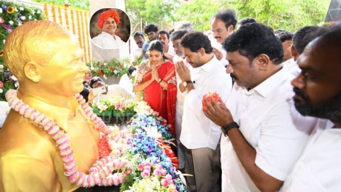 ys jagan pays tribute to ys rajasekhara reddy on 77th birth anniversary
