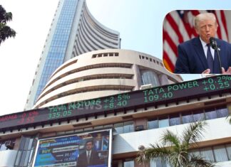 indian stock market crash with sensex and nifty falling due to global tensions