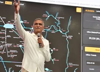harish rao announces padayatra over sangameshwara basaveshwara lift irrigation project