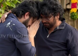akhil akkineni gets emotional with nagarjuna during lenin success celebrations